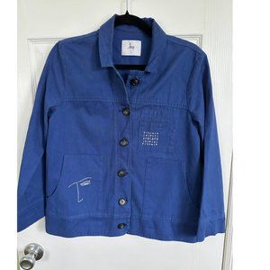 Blue Jacket with Stitching by Loup